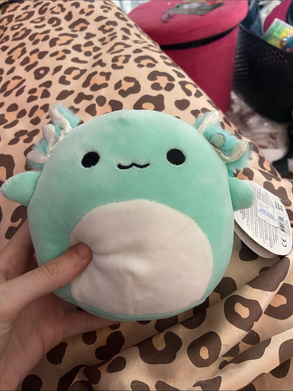 NWT tiny mint green plush axolotl squishmallow